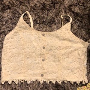 Lace crop top
